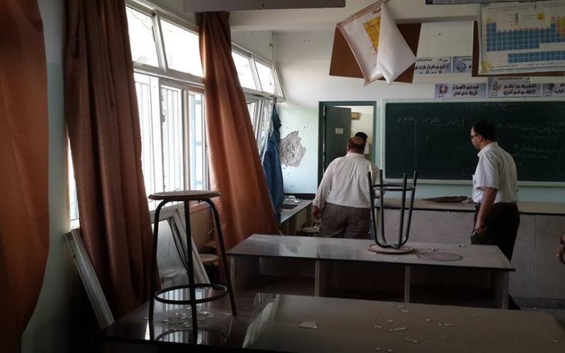 ‫صور:‬ آثار العدوان على المدارس بخان يونس