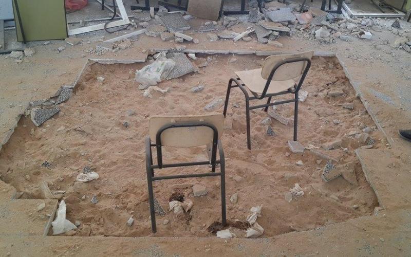 ‫صور:‬ آثار العدوان على المدارس بخان يونس