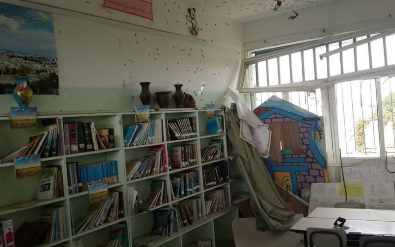 ‫صور:‬ آثار العدوان على المدارس بخان يونس