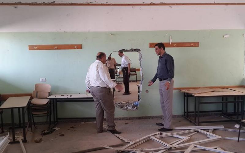 ‫صور:‬ آثار العدوان على المدارس بخان يونس