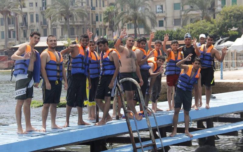 صور: المخيم الكشفي بمصر وفوز ابن غزة