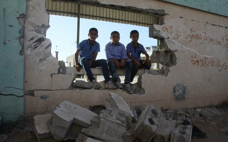 صور: بدء العام الدراسي في غزة