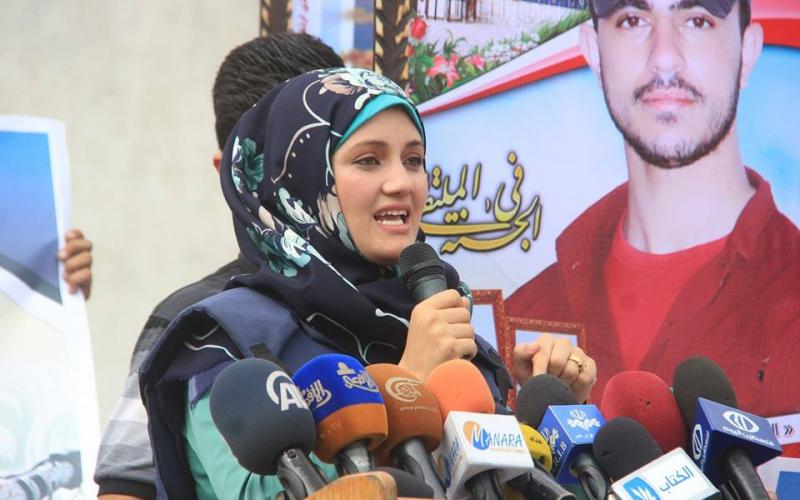 صور: اعتصام أهالي شهداء الصحافة في غزة