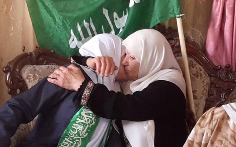 صور: اسقبال المحررة ريم حمارشة (40 عاماً)