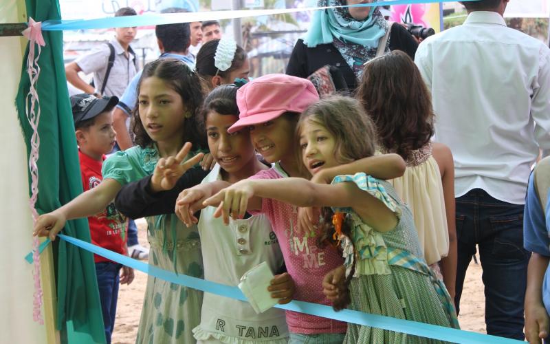 صور: أطفال يجسدون صدمة الحرب في خانيونس