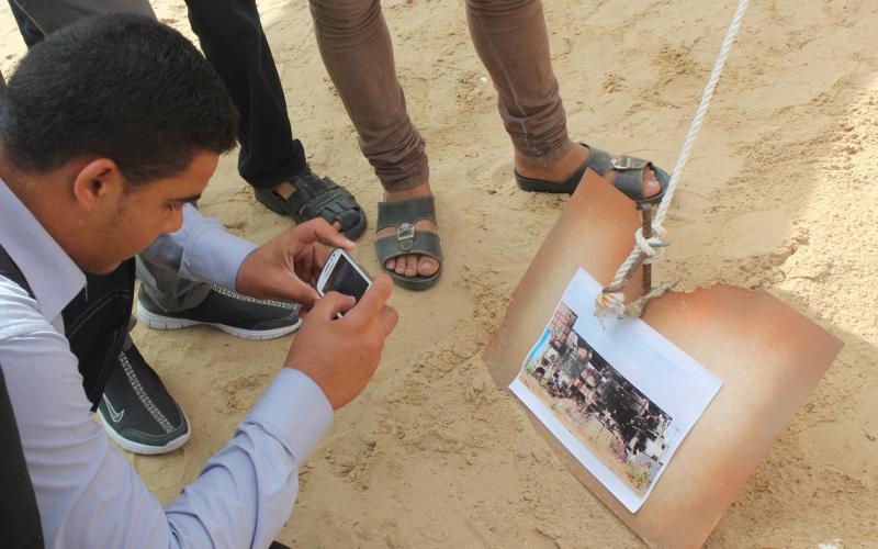 صور: أطفال يجسدون صدمة الحرب في خانيونس