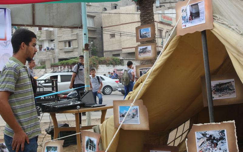 صور: أطفال يجسدون صدمة الحرب في خانيونس