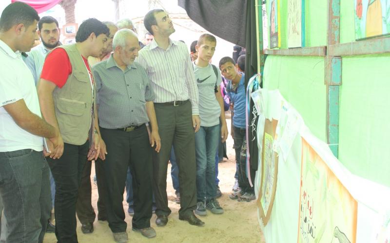 صور: أطفال يجسدون صدمة الحرب في خانيونس