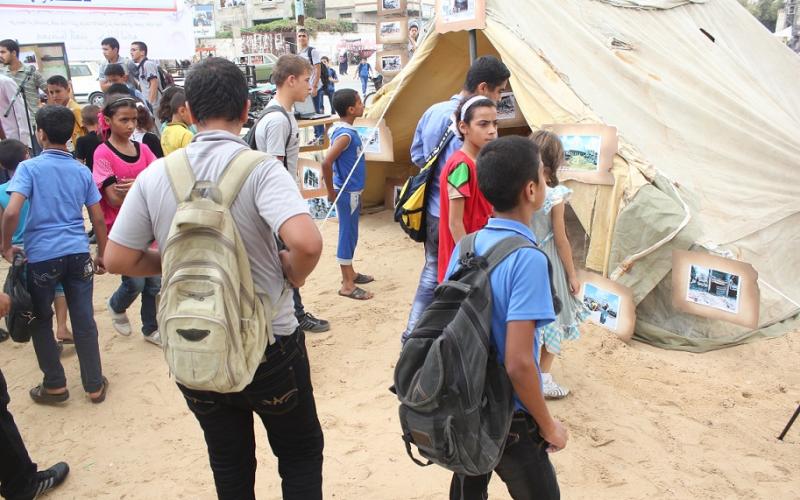 صور: أطفال يجسدون صدمة الحرب في خانيونس