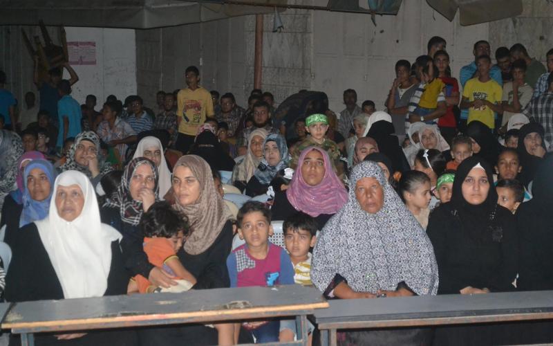 صور: عرض مرئي لشهداء القسام في دير البلح