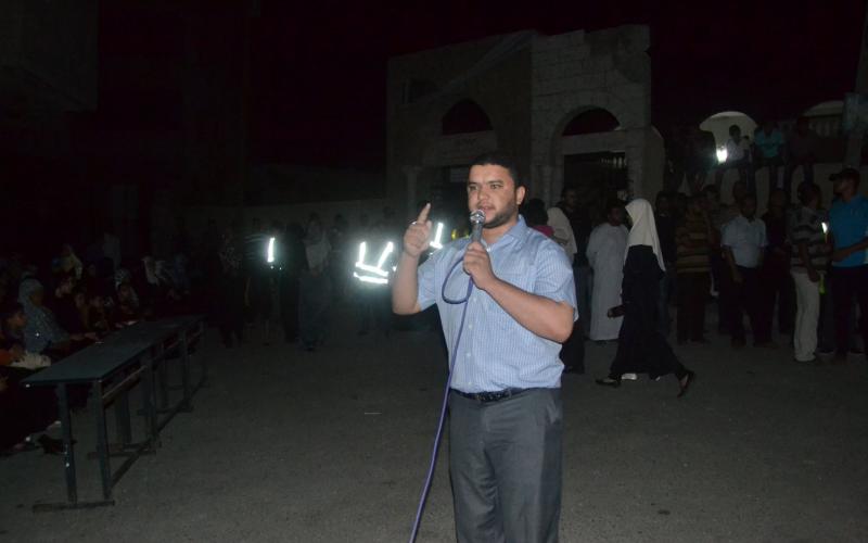 صور: عرض مرئي لشهداء القسام في دير البلح