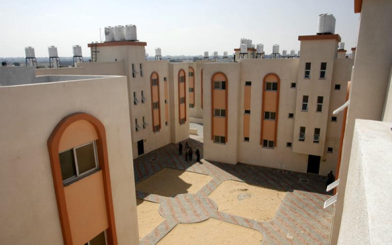 صور.. افتتاح حي "توهوكو" السكني بخانيونس