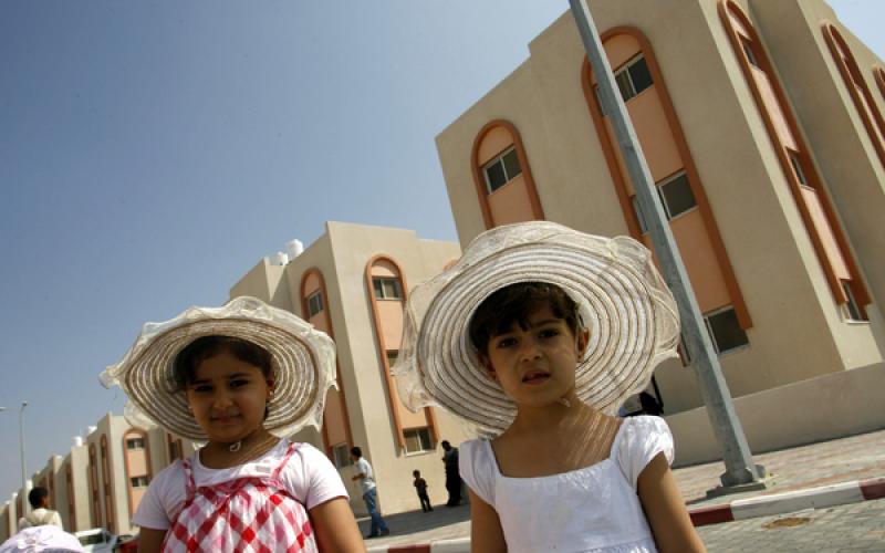 صور.. افتتاح حي "توهوكو" السكني بخانيونس