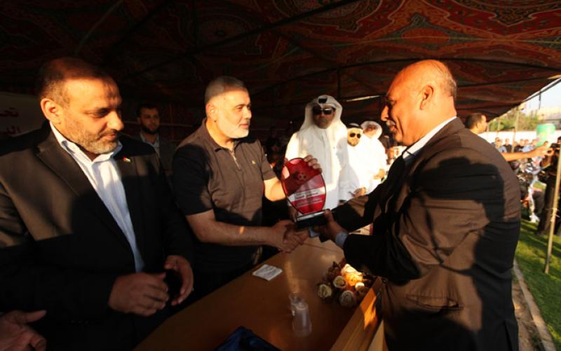 صور.. هنية يفتتح ملعب معشب شمال القطاع