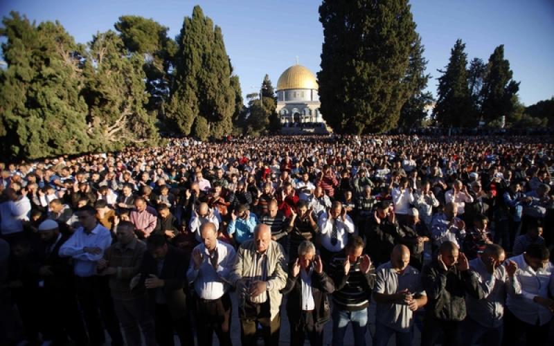 صور: أجواء العيد في المسجد الأقصى