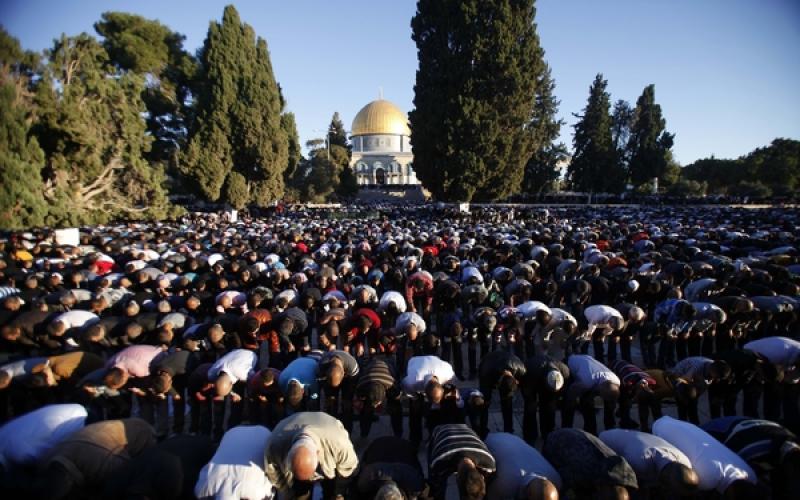 صور: أجواء العيد في المسجد الأقصى