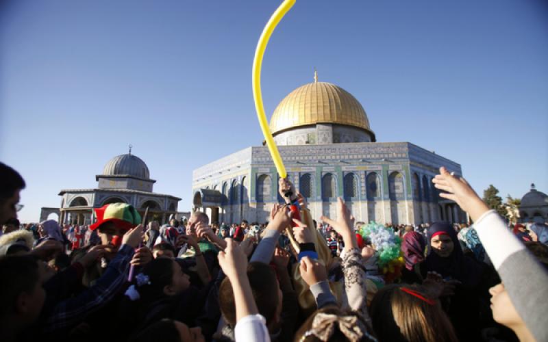 صور: أجواء العيد في المسجد الأقصى