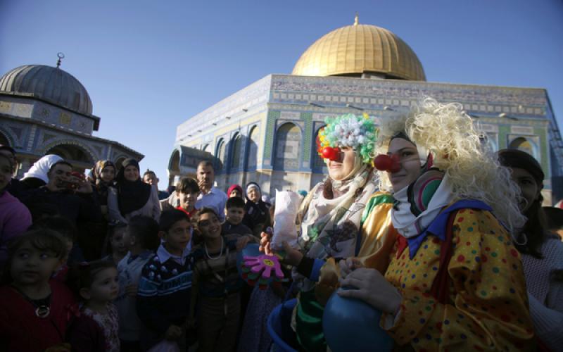 صور: أجواء العيد في المسجد الأقصى