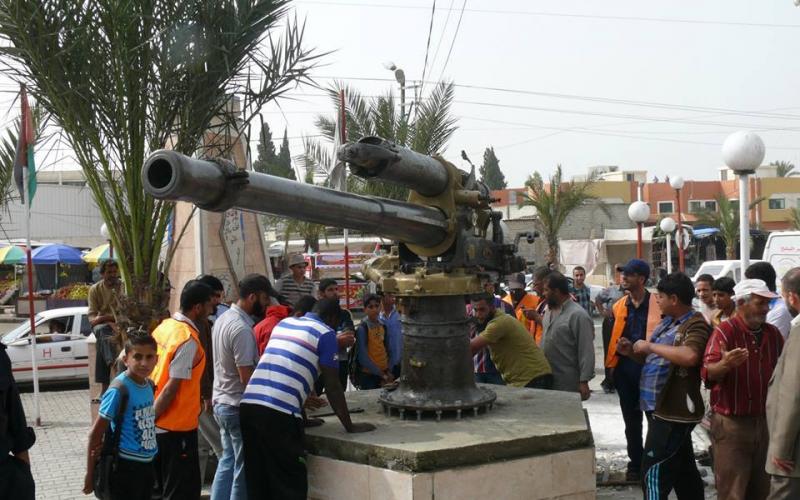 صور: المدفع الأثري الذي وجد ببحر دير البلح‎