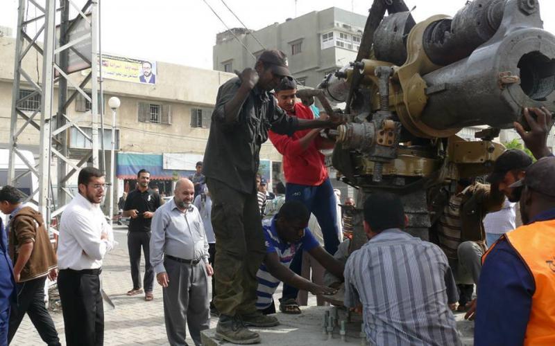 صور: المدفع الأثري الذي وجد ببحر دير البلح‎