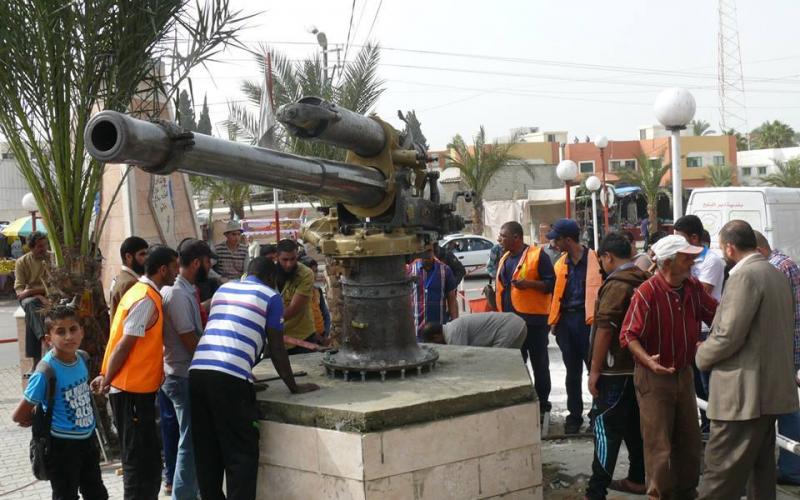 صور: المدفع الأثري الذي وجد ببحر دير البلح‎