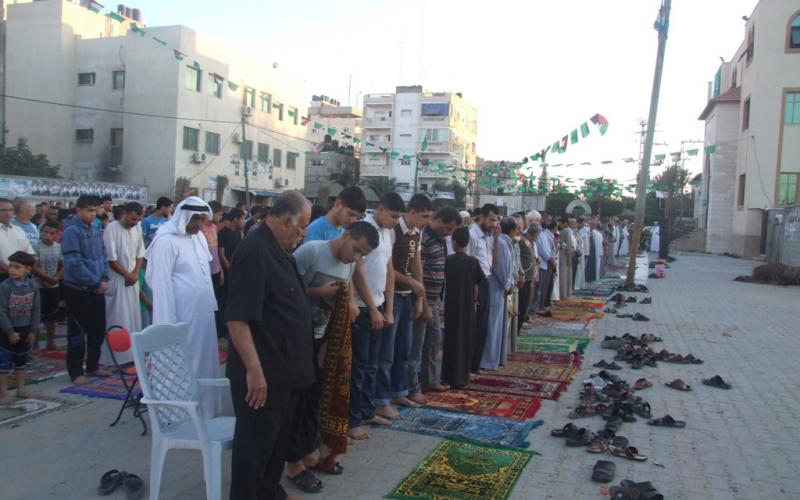 صور: صلاة الأضحى وذبح الأضاحي وسط قطاع غزة