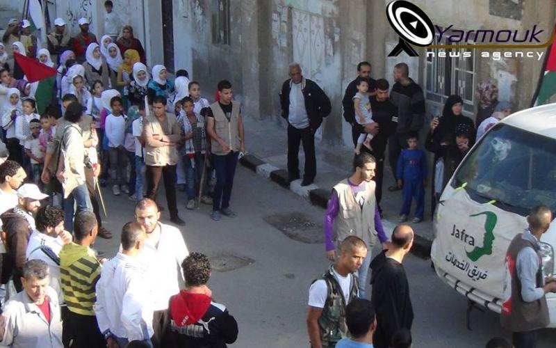 صور: أجواء العيد في مخيم اليرموك المحاصر