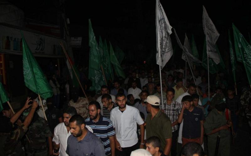 صور: مسيرة لحماس بدير البلح نصرة للأقصى