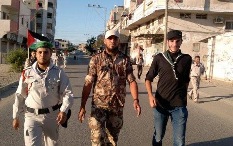 بالصور: مسير لـ"كشافة الأخوة" بالنصيرات