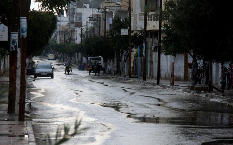 صور ..أمطار الخير جنوب قطاع غزة