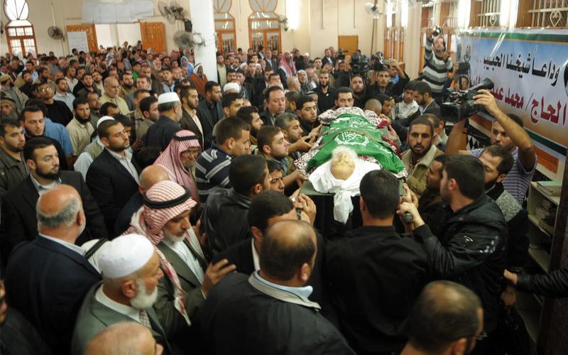 بالصور.. جنازة الشيخ النجار يتقدّمها هنية وقادة حماس