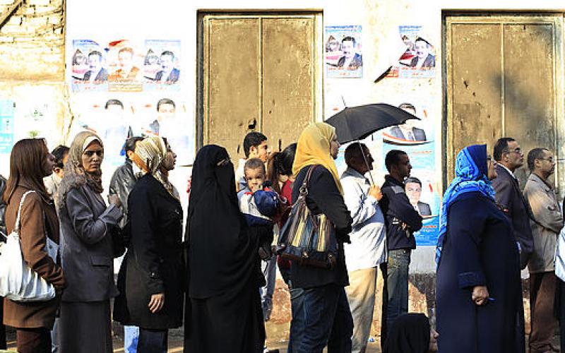 صور.. إقبال كثيف على الانتخابات المصرية