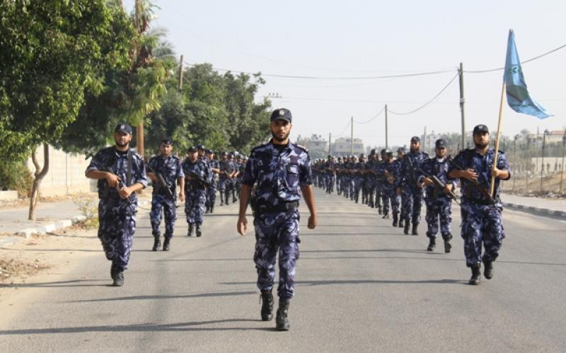 صور: مسير "مهيب" للأجهزة الأمنية برفح