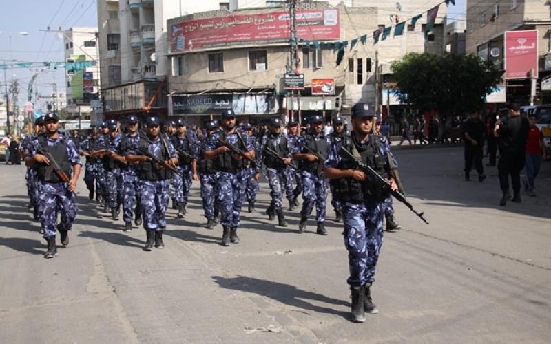 صور: عرض أجهزة الأمن بمدينة خان يونس