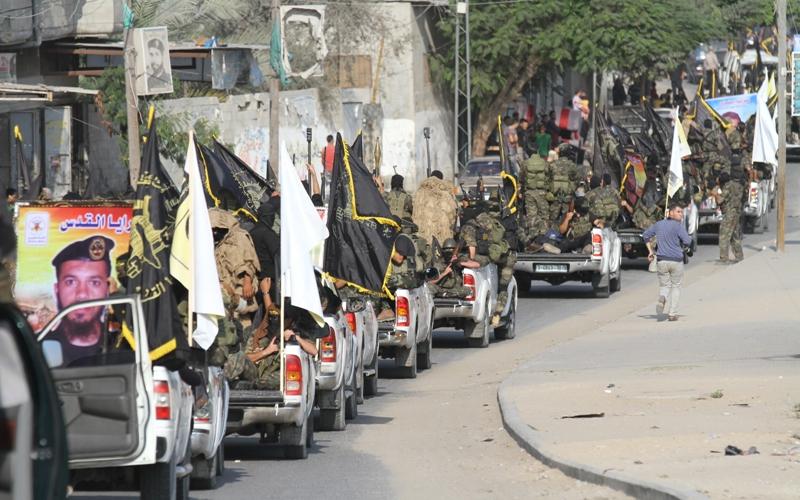 بالصور: السرايا تتوعد الاحتلال بمعركة أشباح