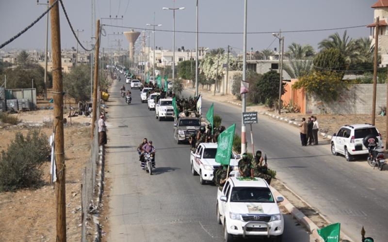 صور: خانيونس: القسام يحتفي بذكرى "السجيل"