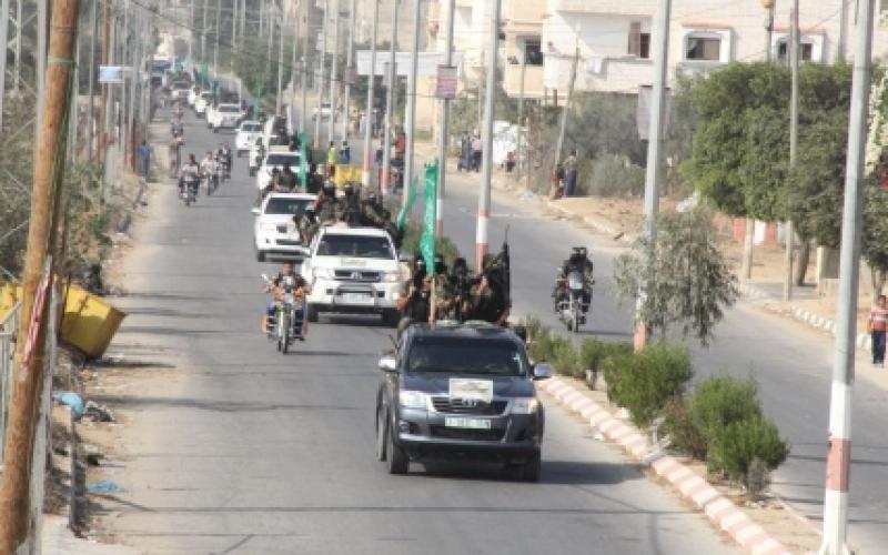 صور: خانيونس: القسام يحتفي بذكرى "السجيل"