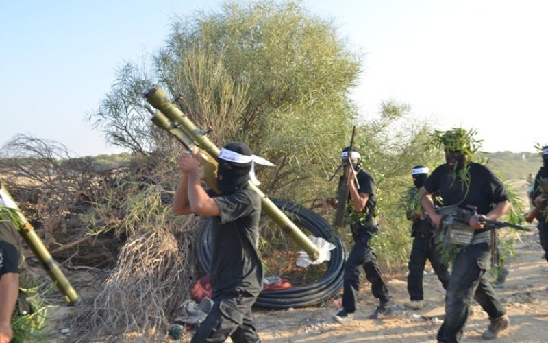 بالصور:"المجاهدين"تجري مناورة بذكرى السجيل