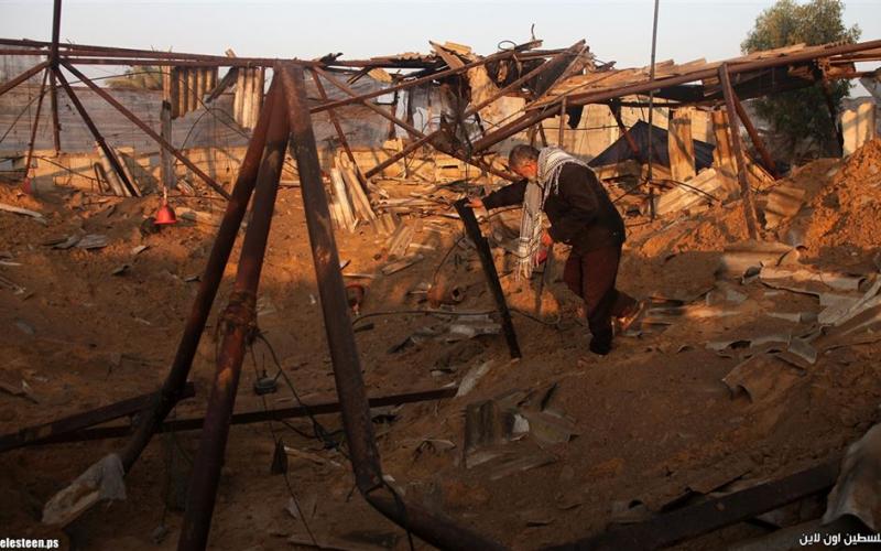 صور: آثار الغارات الإسرائيلية على القطاع