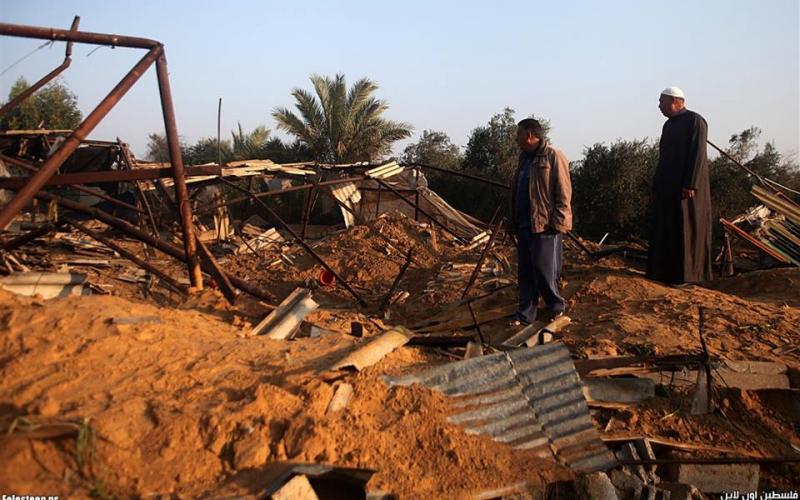 صور: آثار الغارات الإسرائيلية على القطاع