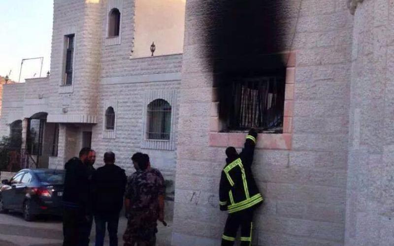 صور: حرق مسجد المغير في رام الله