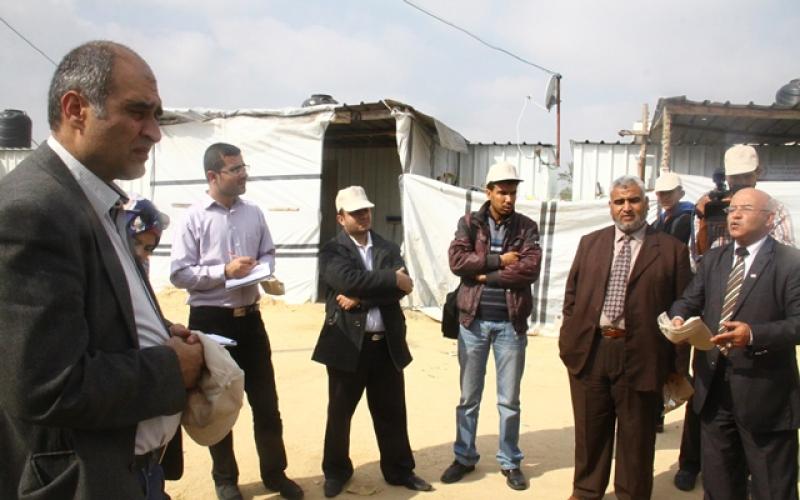 بالصور: المنظمات الأهلية تزور بلدة خزاعة