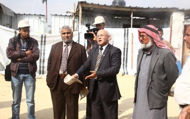 بالصور: المنظمات الأهلية تزور بلدة خزاعة