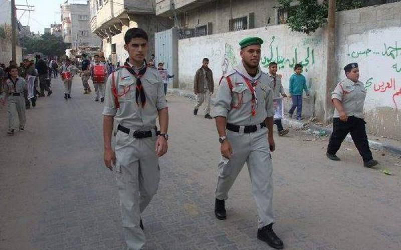 بالصور:مسير كشفي بذكرى "السجيل" بالوسطى