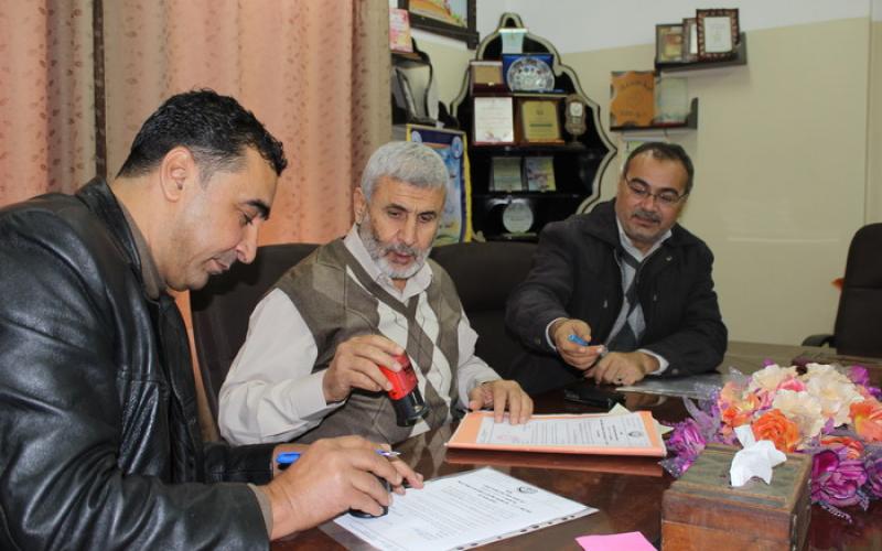 بلدية رفح توقع اتفاق لصيانة مبنى البلدية