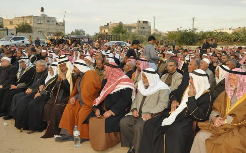 بالصور: صلح عشائري بين الفرا والبشيتي في خان يونس