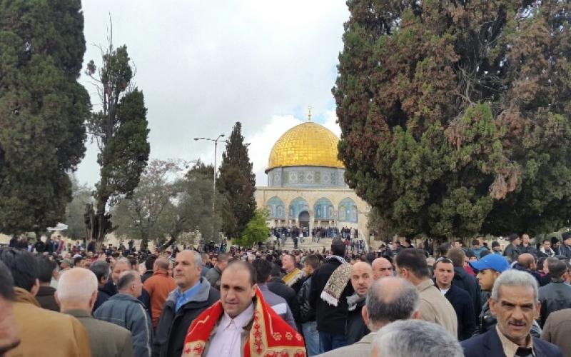 صور: مسيرة حاشدة لحماس بالأقصى دعماً للمقاومة