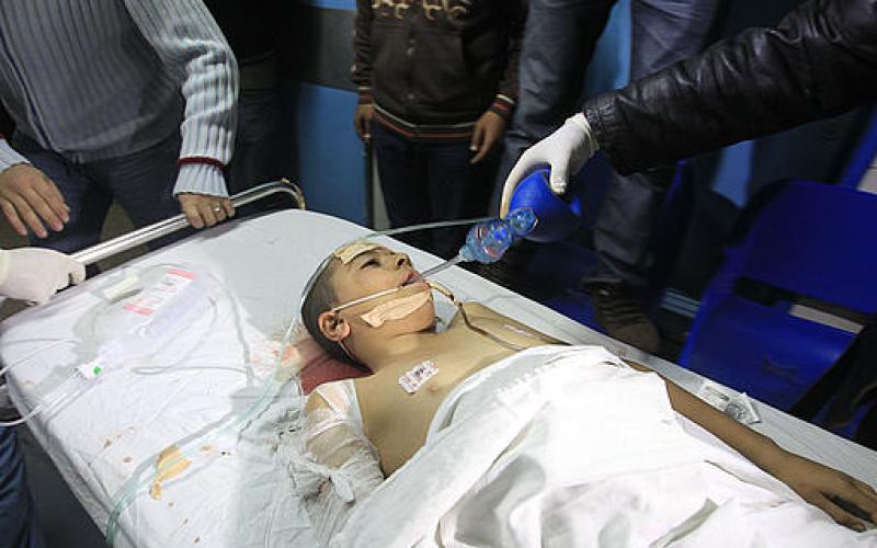 صور جرحى القصف الصهيوني على غزة
