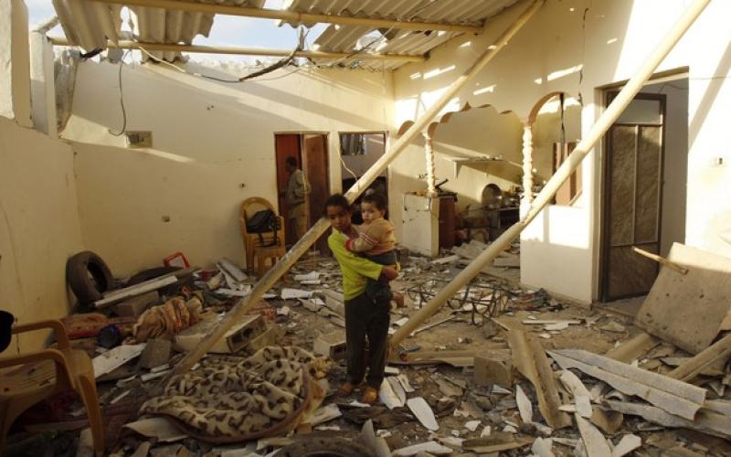 صور الدمار الذي حلّ بمنزل عائلة "الزعلان"