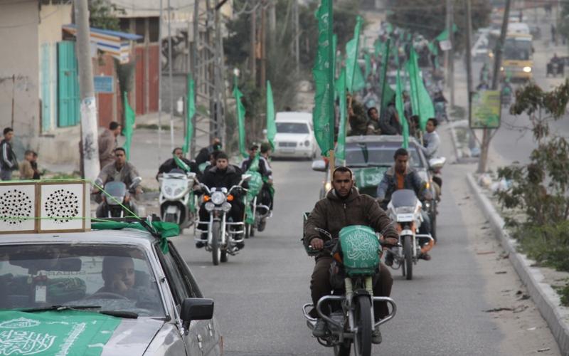 رفح :طوفان حماس الأخضر في ذكرى انطلاقتها